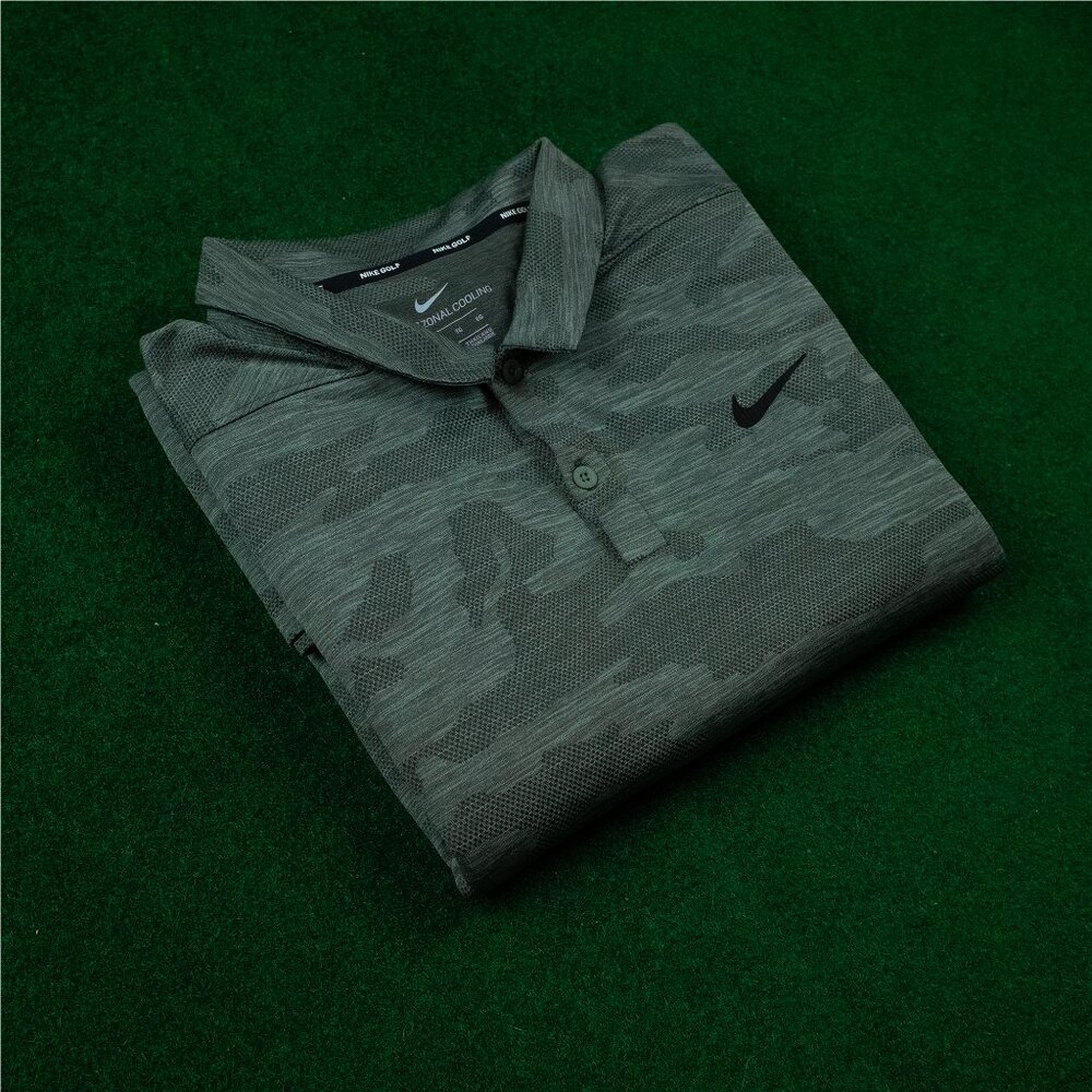 Nike Golf Camo Green Zonal Cooling Polo